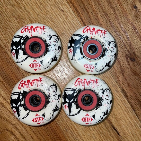 BONES WHEELS STF V2 PRO DAVID GRAVETTE KILLERS 51MM WHEELS Discontinued And Rare - Picture 1 of 9